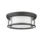 Z-Lite Willow 3 Light Flush Mount, Bronze & Inner White and Outer Clear 426F16-BRZ - alternate 4